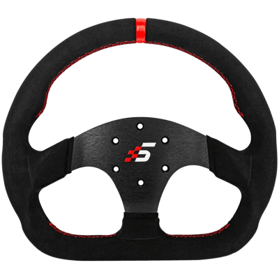 D-Shaped Steering wheel without HUB | 325mm | Alcantara