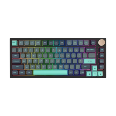 Клавиатура VGN N75 RGB Caribbean Blue - Power Silver Switches [Linear]