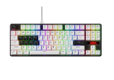 Pulsar професионална геймърска механична клавиатура Professional Gaming Mechanical Keyboard PCMK 2 HE TKL ANSI White - 8K, Gateron Magnetic Switches [Linear]