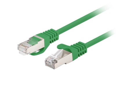 Кабел Lanberg patch cord CAT.6 FTP 0.25m, Fluke Passed, green (10-pack)