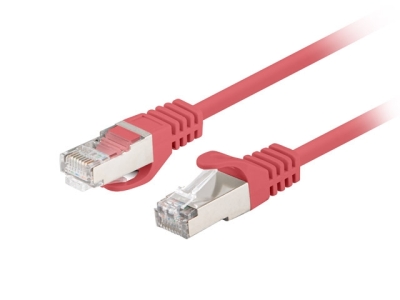 Кабел Lanberg patch cord CAT.6 FTP 0.25m, Fluke Passed, red (10-pack)