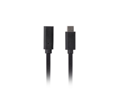 Кабел Lanberg USB-C M/F 3.1 cable 0.5m, Black