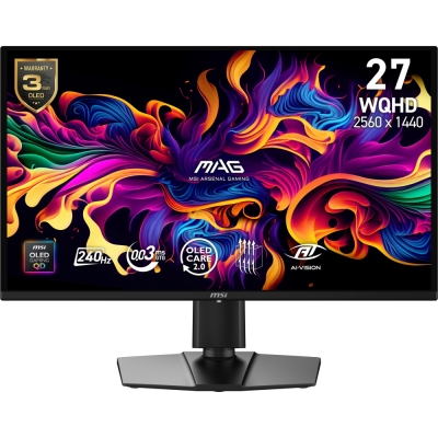 Монитор MSI MAG 274QP QD-OLED X24 - 26.5", 2560x1440 OLED, 0.03ms, 240Hz