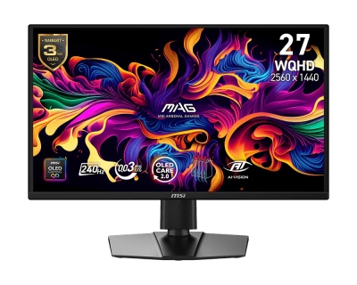 Монитор MSI MAG 272QP QD-OLED X24 - 26.5", 2560x1440 OLED, 0.03ms, 240Hz