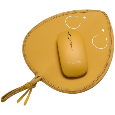 Комплект WIRELESS MOUSE YELLOW + TOPO MOUSE PAD
