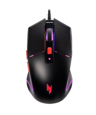 Мишка Acer Nitro Mouse NMW100 Black, Up to 7200 dpi, 6 buttons, Retail Pack, с кабел
