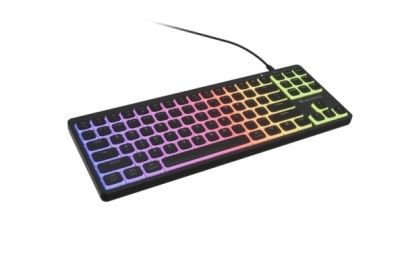 Клавиатура Genesis Gaming Keyboard Thor 430 TKL, US, RGB Mechanical Outemu, Pink, Silent, Hot Swap Slim, Black, с кабел