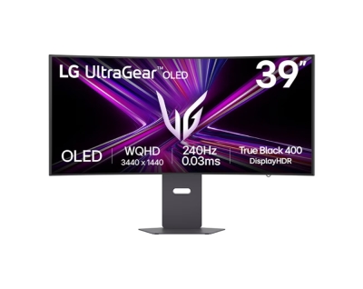 Монитор LG 39GX900A-B - 39", OLED UltraGear 21:9 Curved, 0.03 ms, WQHD (3440x1440), 240Hz, HDR 10, 7Wx2