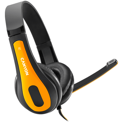 Слушалки CANYON CHSC1BY, Black-yellow