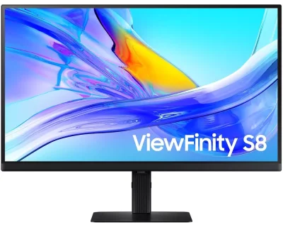 Монитор Samsung LS27D800EAUXEN S80D, 27 inch FHD FLAT 16:9 (3840x2160) IPS 60Hz, 350 cd/㎡, 1000:1, 5ms, 178/178, 1xDP, 1xHDMI USB-Hub 3xUSB3.0, 3.5 Jack, Tilt/Pivot/Swivel/HeightAdj (120mm),