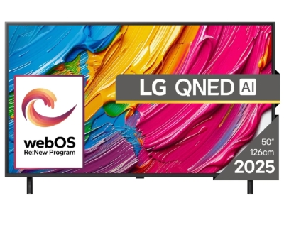 Телевизор LG 50QNED80A3A - 50" 4K QNED HDR Smart TV, 3840x2160, HDR10 / HLG, webOS 25 ThinQ