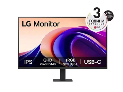 Монитор LG 32U631A-B - 31.5" QHD (2560 x 1440), QHD LED AG, IPS, 100Hz, 5ms, HDR 10