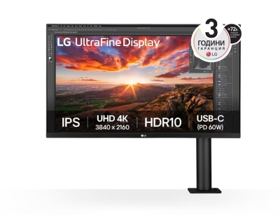 Монитор LG 32UN880K-B - 31.5" UltraFine Ergo 4K 3840x2160, 60Hz, IPS AG, 5ms, HDR 10