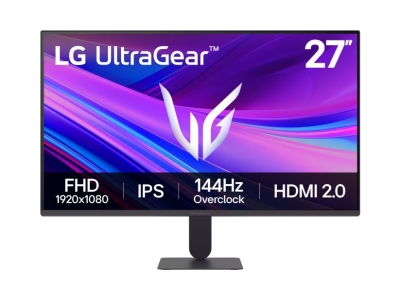 Монитор LG 27G411A-B - UltraGear 23.8" Full HD 1920x1080, IPS, AG, 1ms MBR, 144Hz, 5ms GtG, HDR10