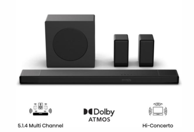 Аудио система Hisense AX5140Q,  5.1.4Ch Sound Bar with Wireless Subwoofer, 600W