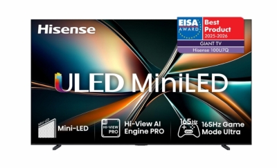 Телевизор Hisense 100U7Q - 100'' 3840x2160 ULED Smart, FALD, 165Hz