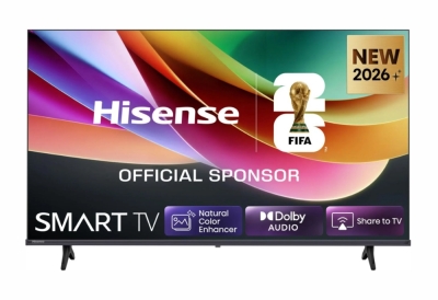 Телевизор Hisense A4S - 32" HD 1366x768,3000:1, DLED, HLG, DTS Virtual X, Smart TV, WiFi