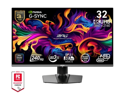 Монитор MSI MPG 322URX QD-OLED - 31.5", 0.03ms, 240Hz, 3840x2160