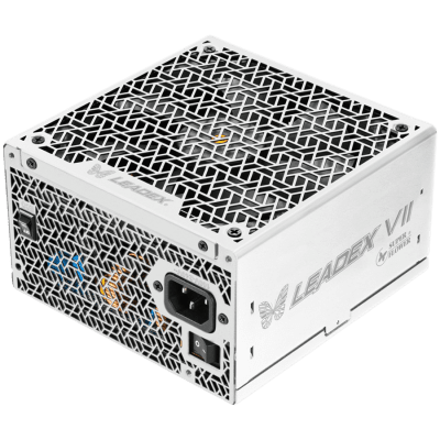 Super Flower Leadex VII Platinum PRO 1000W ATX 3.1, 80 Plus Platinum, Fully Modular, Flat White Cables, 140mm Fan, 150mmx150mmx86mm, White, 10 Year Warranty