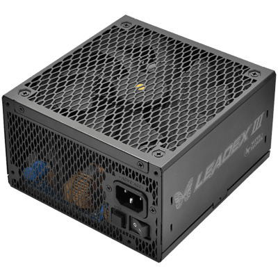 Super Flower Leadex III Gold 1000W ATX 3.1, 80 Plus Gold, Fully Modular, Flat Black Cables, 140mm Fan, 150mmx150mmx86mm, 7 Year Warranty