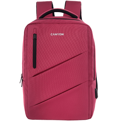 CANYON backpack BPE-5 Urban USB 15.6'' Red