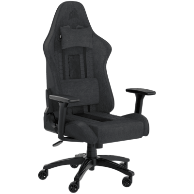 CORSAIR TC100 RELAXED Gaming Chair, Fabric - Grey and Black