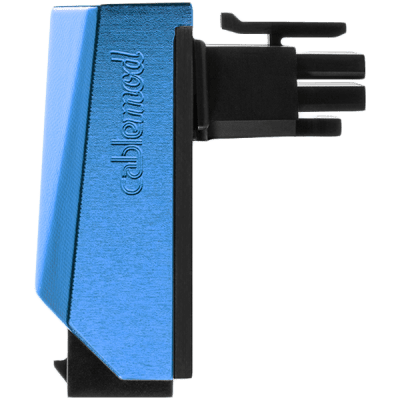 CableMod 12VHPWR 90 Degree Angled Adapter (Nvidia 4000 series) - Variant A - Blue