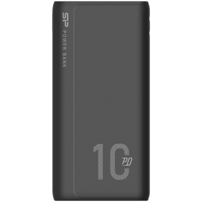 Silicon Power QP15 10.000mAh PowerBank > 500 charging cycles 2x USB A Out, 1x Micro USB in + 1x USB C In/out, Li-Polymer, 10000mAh, Fast Charge, Black