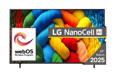 Телевизор LG 65NANO80A3B - 65" 4K HDR Smart Nano Cell TV, 3840x2160, HDR 10 PRO, webOS 25