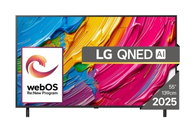 Телевизор LG 55QNED80A3A - 55" 4K QNED HDR Smart TV, 3840x2160, HDR10 / HLG, webOS 25 ThinQ