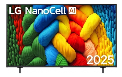 Телевизор LG 55NANO80A3B - 55" 4K HDR Smart Nano Cell TV, 3840x2160, AI Alpha 7, HDR 10 PRO, webOS 25