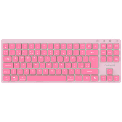 CANYON Keyboard OnType 10 Low Profile EN Wired Pink