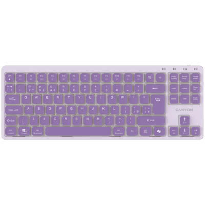 CANYON Keyboard OnType 10 Low Profile EN Wired Violet