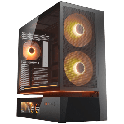 Кутия COUGAR CFV235 Mesh Vision, ATX, Mid Tower, Black