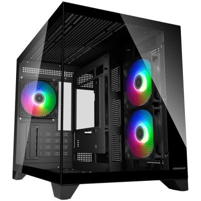 Кутия COUGAR FV150 Mini RGB, mATX, Mid tower, Black