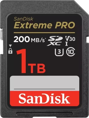 Карта памет SanDisk Extreme PRO 1TB SDXC Memory Card, UHS-I, Class 10, U3, V30
