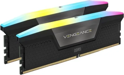 Памет CORSAIR VENGEANCE RGB 48GB (2x24GB) 6000MT/s DIMM, 36-44-44-96, DDR5 Black Heatspreader, 1.4V