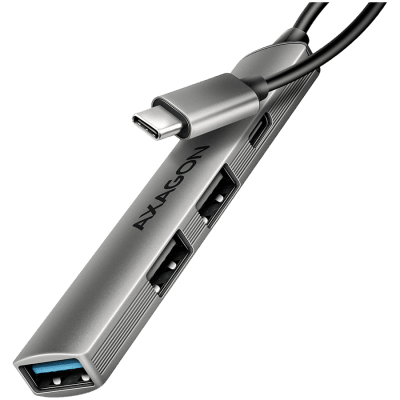 HUE-STC ALU STRIP USB-C 4 port hub