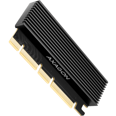 AXAGON PCEM2-XS PCI-E 3.0 16x - M.2 SSD NVMe, up to 80mm SSD, low profile, heatsink
