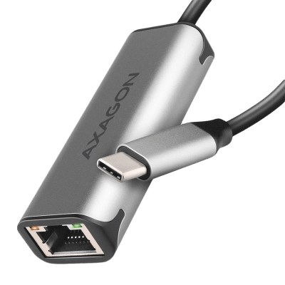 ADE-25RC SUPERSPEED USB-C 2.5 GIGABIT ETHERNETCompact aluminum USB-C 3.2 Gen 1 2.5 Gigabit Ethernet 10/100/1000/2500 Mbit adapter with automatic installation.