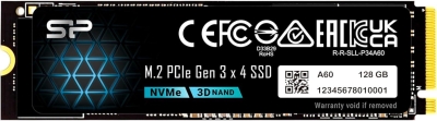 SSD диск Silicon Power A60 M.2-2280 PCIe Gen 3x4 NVMe 128GB