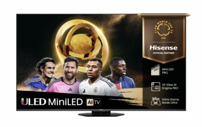 Телевизор Hisense U8Q - 55" 4K Ultra HD 3840x2160, Mini Led Pro, FALD, Quantum Dot, 165Hz, IPS, HDR 10+, HLG