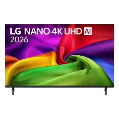 Телевизор LG 43NU800B3LC - 43" 4K HDR UHD, 3840x2160, DVB-T2/C/S2, AI Alpha 7, HDR 10, webOS 26, ThinQ AI