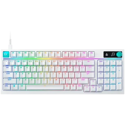 Геймърска механична клавиатура Logitech G316 X 98 - Hot-Swappable Tactile Switch - White, с кабел