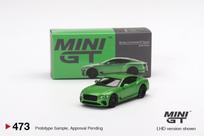 Количка Bentley Continental Gt Speed Apple Green 1:64 (MiniGT)