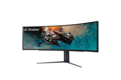 Монитор LG 49GR85DC-B - 49 inch (124.46cm) VA Curved панел, 240Hz, DQHD 5120x1440, 1ms, 450cd/m2, DisplayPort, HDMI, USB