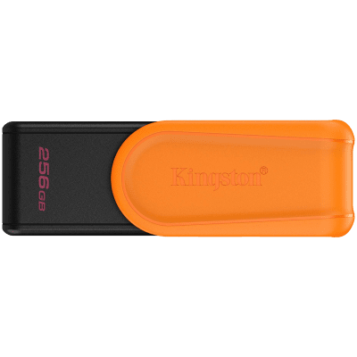 Kingston 256GB Portable USB 3.2 Gen 1 DataTraveler Exodia S (Black/Orange)