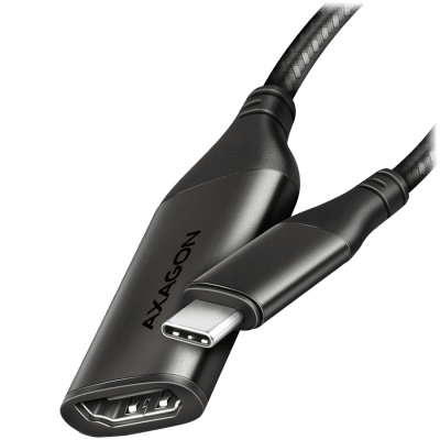 AXAGON RVC-HI2M USB-C -> HDMI 2.0 adapter 4K/60Hz Aluminum, 25cm cable