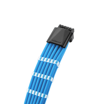 CableMod E-Series Pro ModMesh Sleeved 12VHPWR PCI-e Cable for Super Flower Leadex Platinum / Platinum SE / Titanium / V Gold Pro / V Platinum Pro, EVGA G7 / G6 / G5 / G3 / G2 / P2 / T2 (Light Blue, Nvidia 4000 series, 16-pin to Dual 8-pin, 600mm)