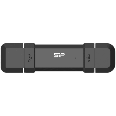 Външен SSD диск Silicon Power DS72 2TB USB Type-A and USB Type-C 3.2 Gen 2 Black